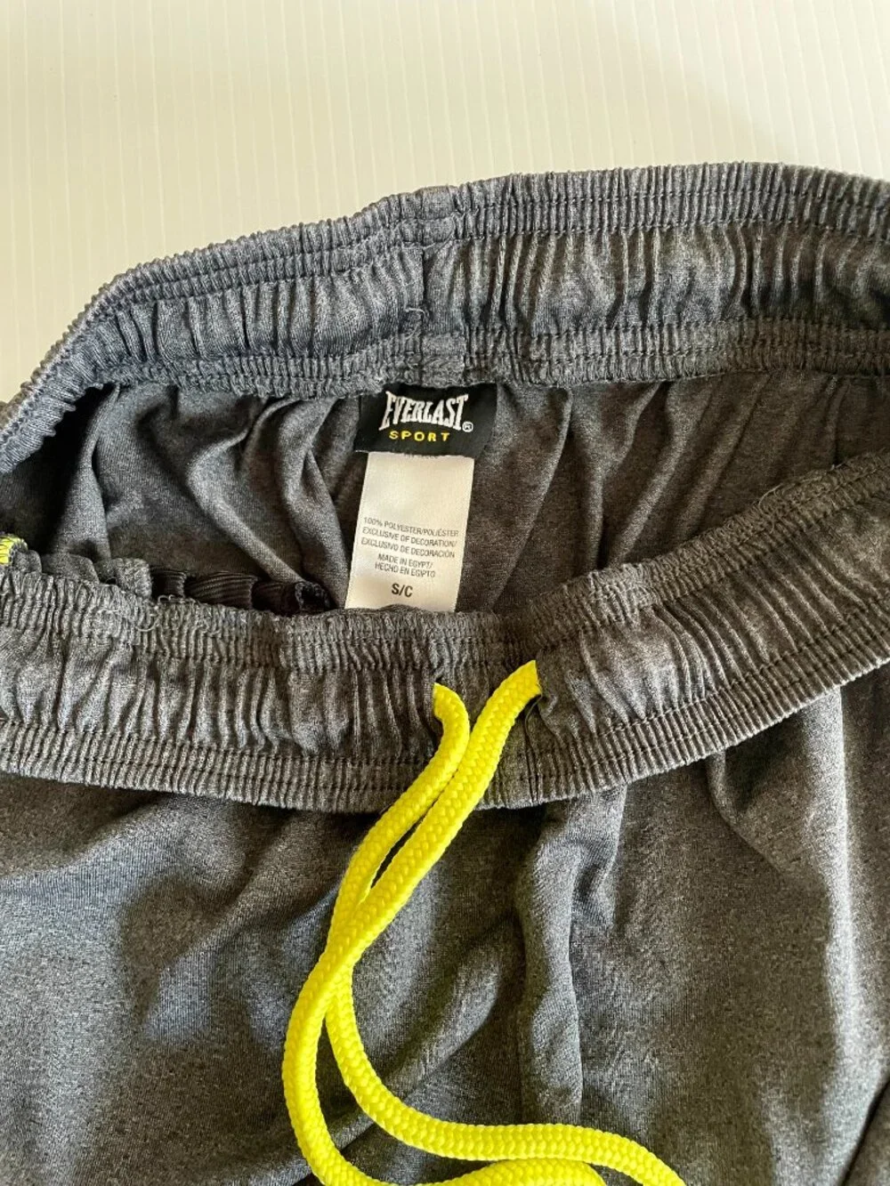Everlast Polyester shorts made in Egypt, Elastic waist athletic shorts